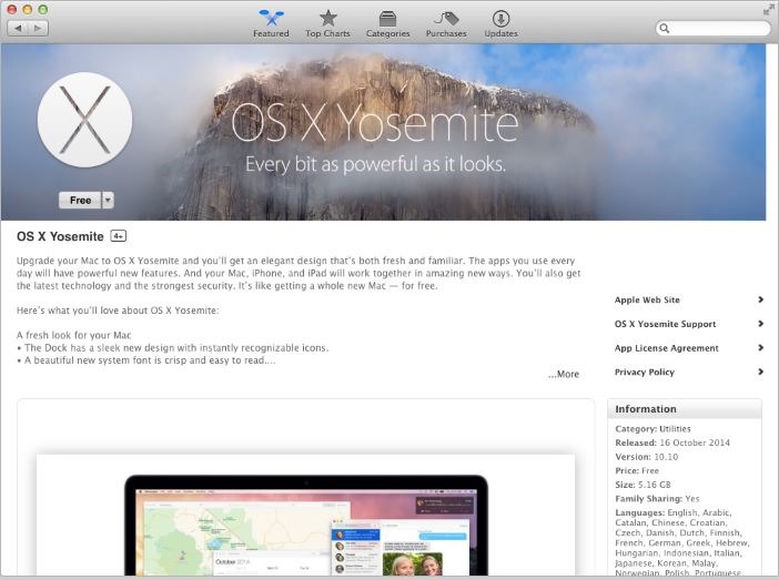 download yosemite mac free